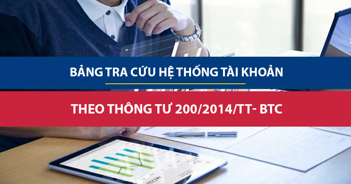 bảng tra cứu hệ thống tài khoản kế toán