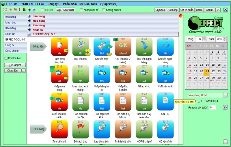 Phần mềm kế toán EFFECT