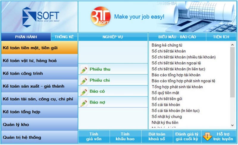 Phần mềm kế toán 3TSOFT