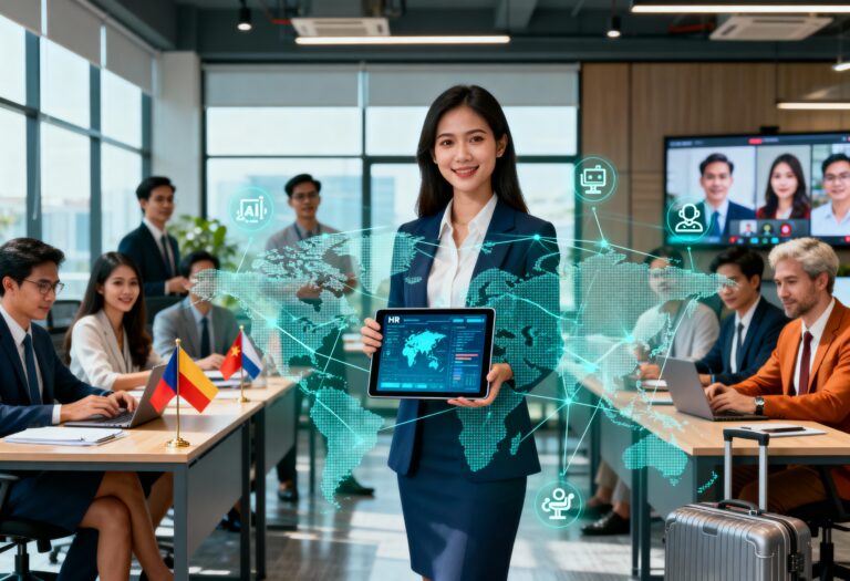Quản trị nguồn nhân lực quốc tế là gì? Xu hướng và thách thức trong bối cảnh toàn cầu hóa 2025 quản trị nguồn nhân lực quốc tế