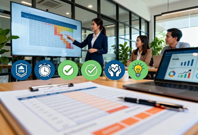 Bảng tiêu chí đánh giá nhân viên – Cách xây dựng và mẫu áp dụng thực tế cho doanh nghiệp Bảng tiêu chí đánh giá nhân viên