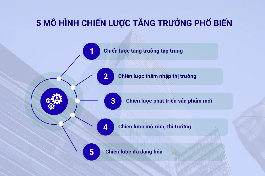 5 mô hình chiến lược tăng trưởng phổ biến