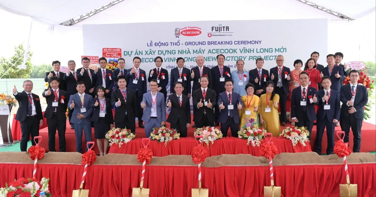 Acecook Việt Nam động thổ dự án nhà máy 200 triệu USD tại Vĩnh Long