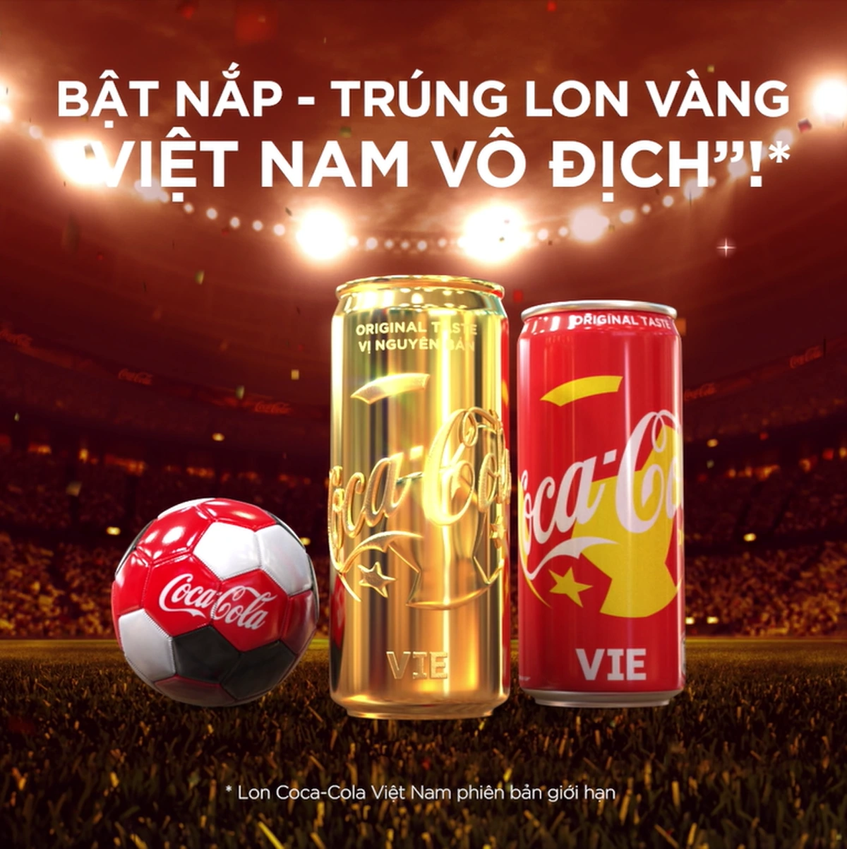 Bộ sưu tập Coca-Cola chào World Cup cùng triệu giải thưởng hấp dẫn