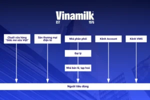 Sơ đồ kênh phân phối của Vinamilk