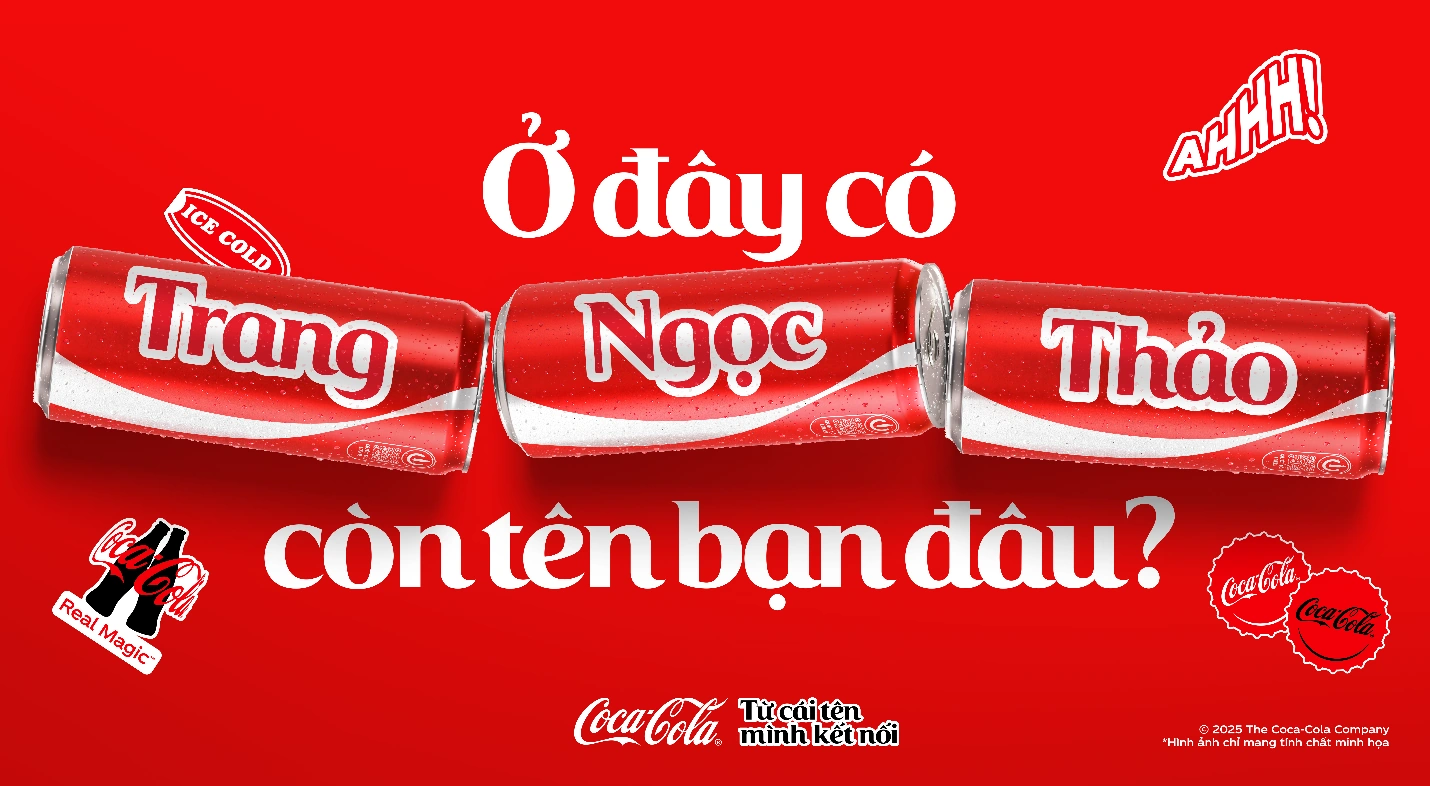 Chiến dịch “Share a Coke” (In tên lên Coca) 2025