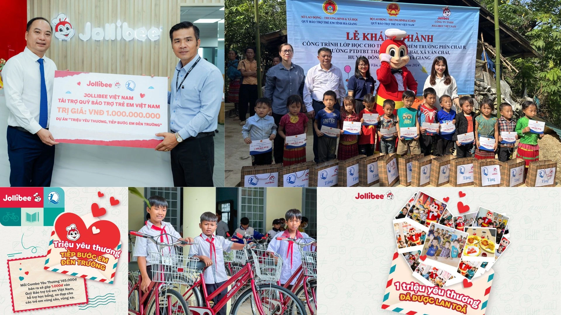 Chiến lược “Triệu Yêu Thương, Tiếp Bước Em Đến Trường” và “Triệu khoảnh khắc Gà Giòn Vui Vẻ” của Jollibee
