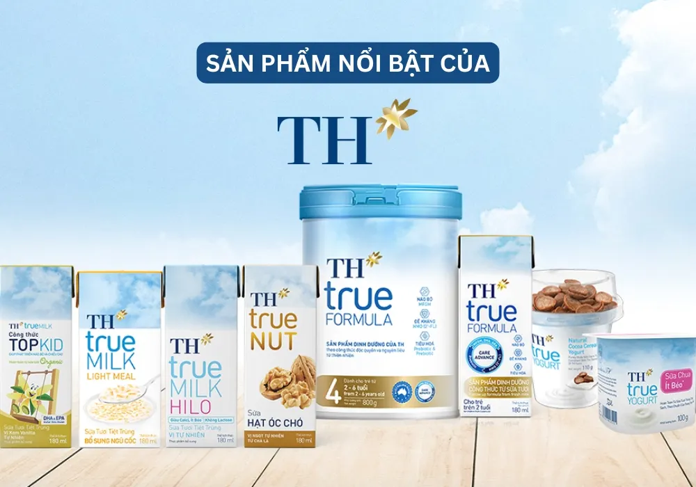 Chiến lược marketing của TH True Milk về sản phẩm