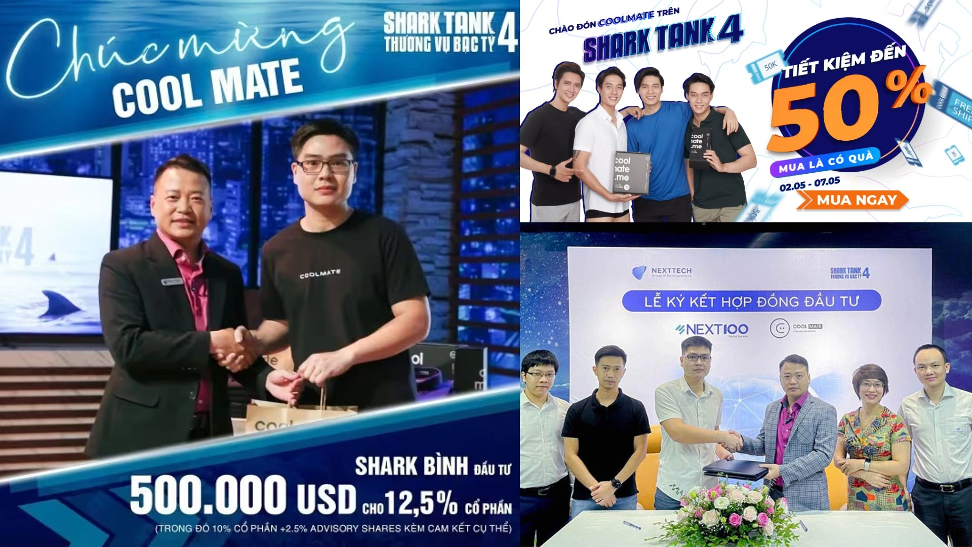 Coolmate xuất hiện trên chương trình Shark Tank