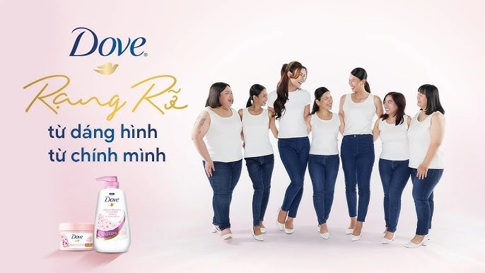 Quảng cáo Dove tại Việt Nam đều gần gũi và chân thực