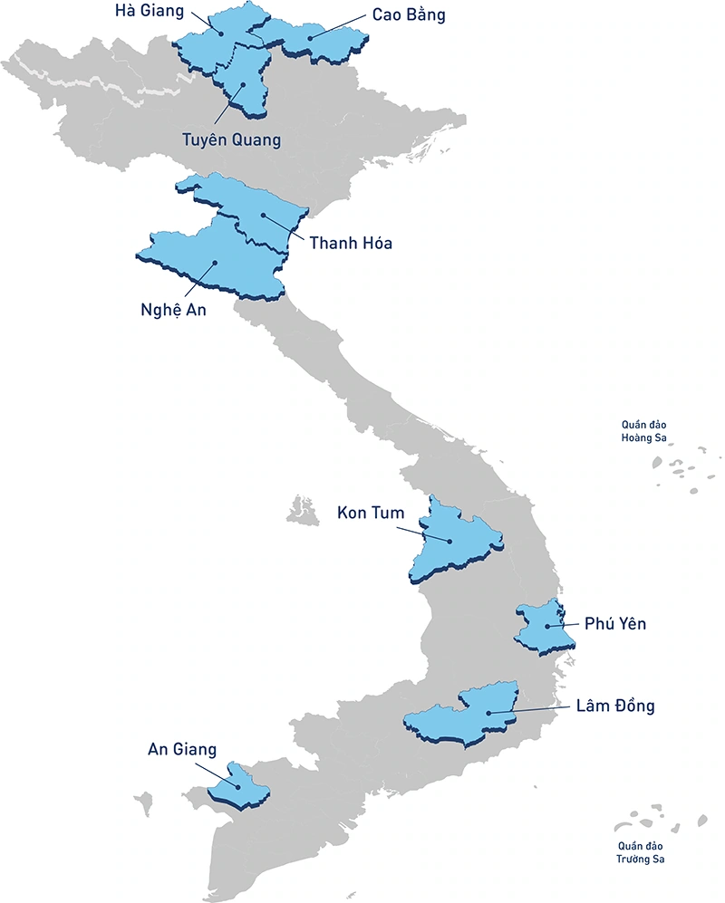 Nhà máy chế biến sữa của TH True Milk tại các tỉnh thành 