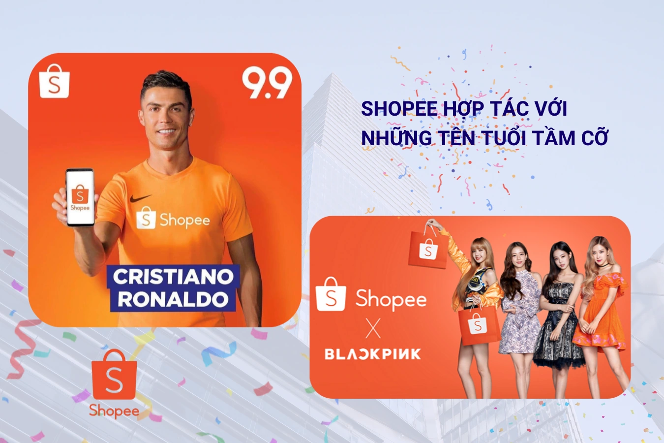 Shopee hợp tác với những tên tuổi tầm cỡ
