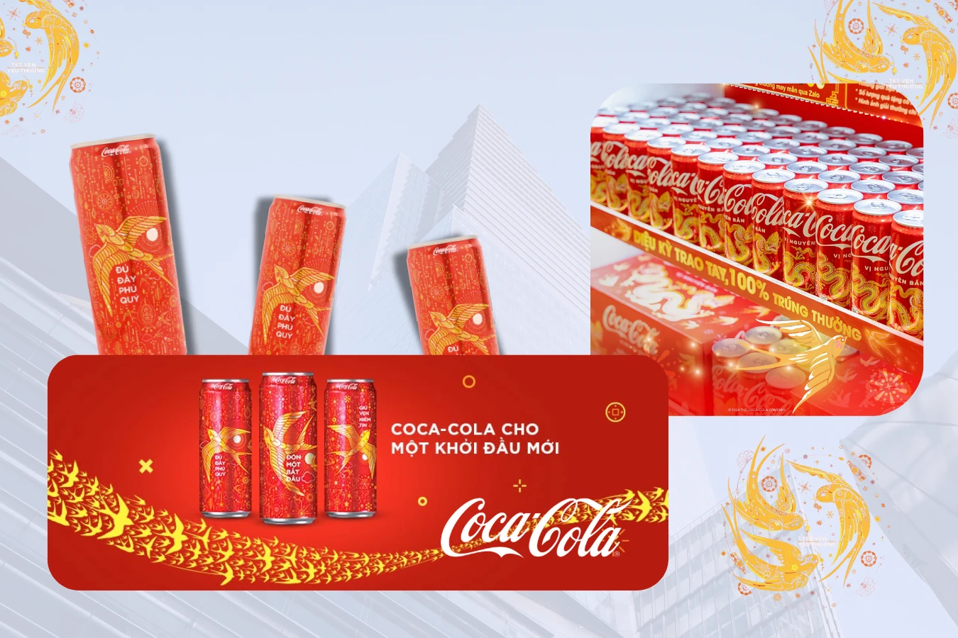 thông điệp “Tết sum vầy”, hình ảnh “cánh én vàng” của Coca Cola tại Việt Nam