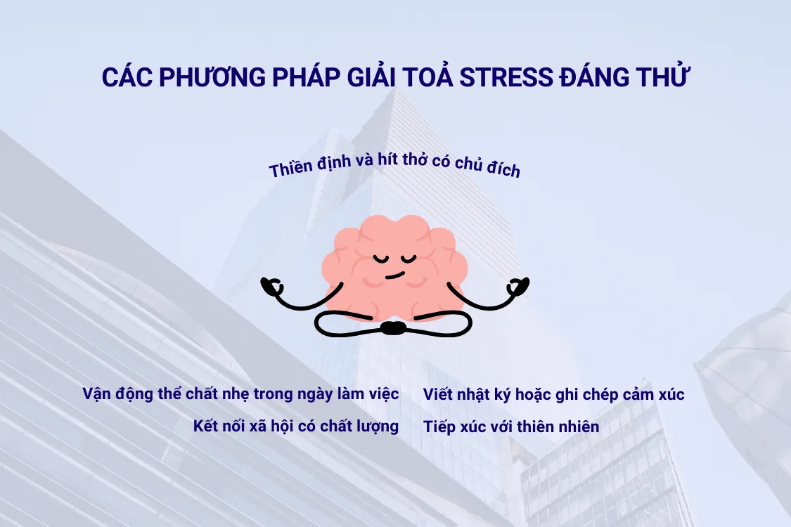Các phương pháp giải toả stress công việc 