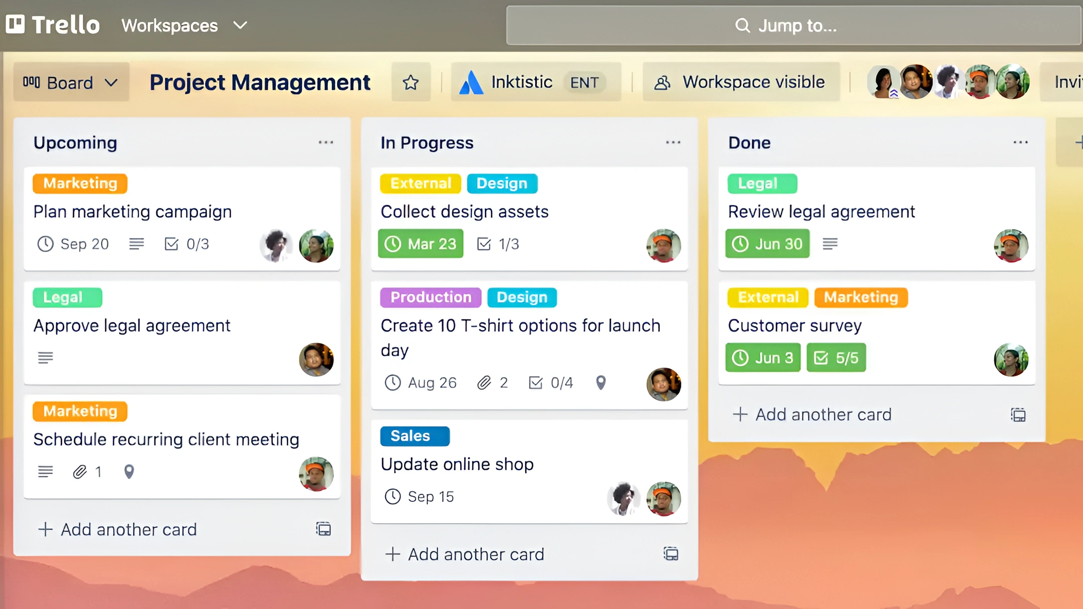 Phần mềm quản lý dựa án miễn phí Trello 