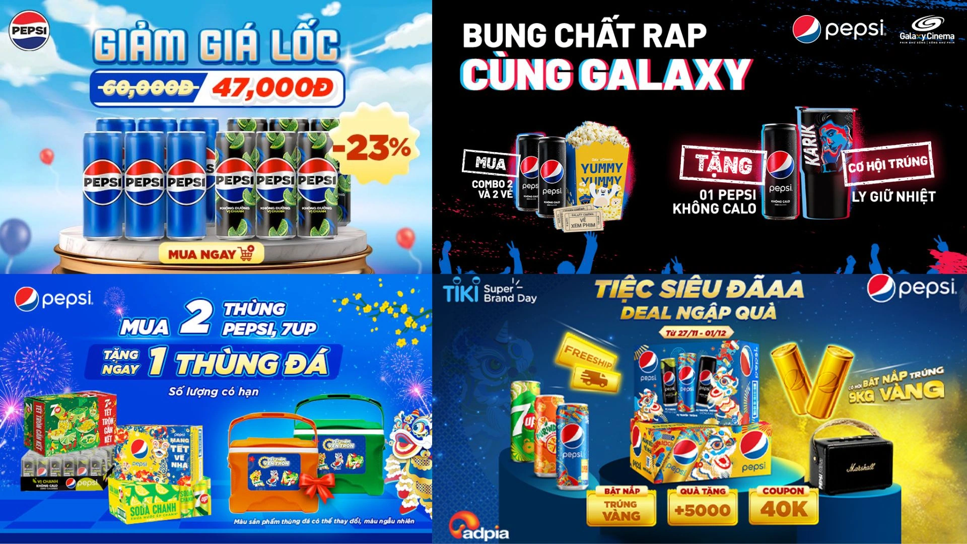 Các chương trình khuyến mãi hấp dẫn của Pepsi