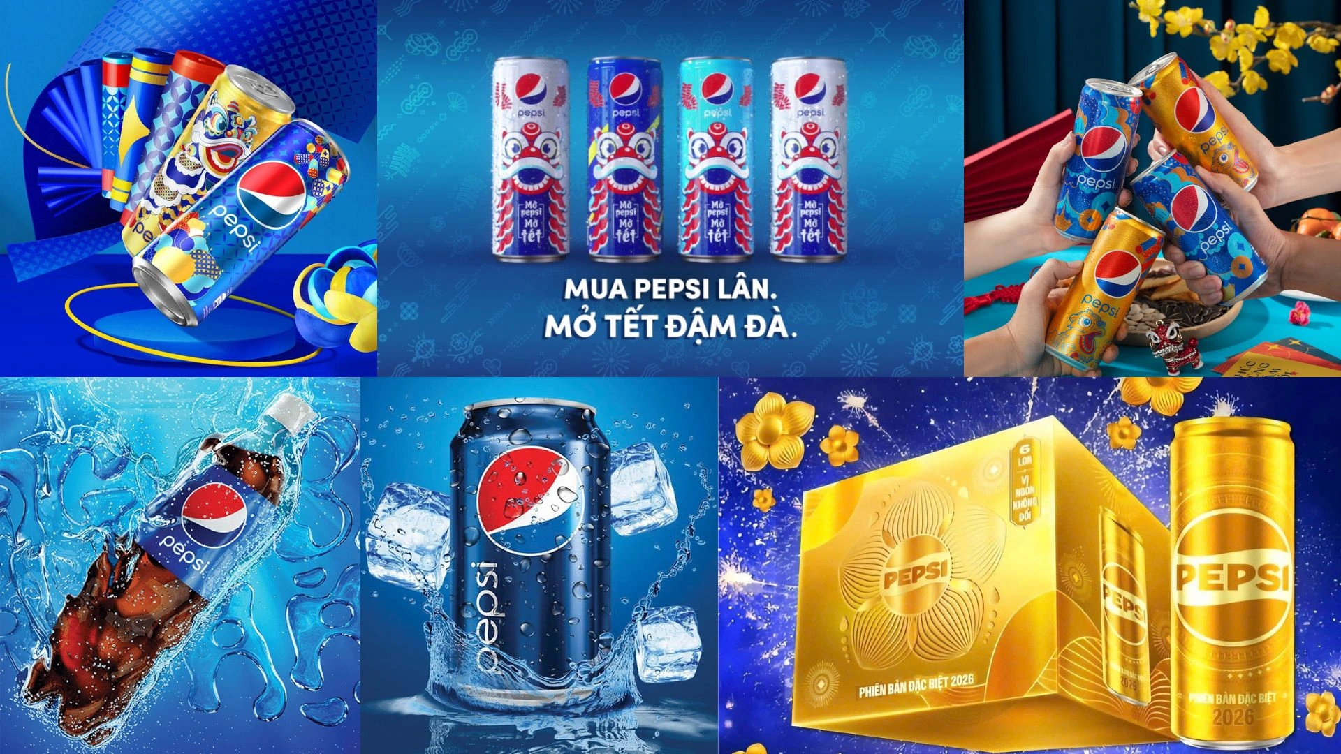 Pepsi luôn đổi mới sản phẩm và bao bì để thu hút người tiêu dùng
